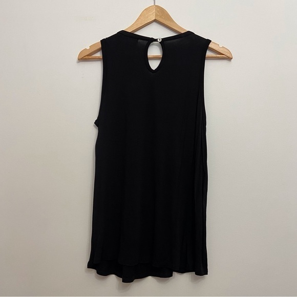 2/40$ KIM&CAMI Black white Fringe sleeveless tie dye fringe jersey lightw Medium - Picture 12 of 12